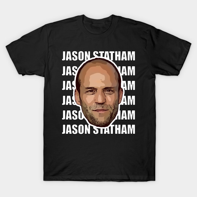 Jason Statham Vector Art 2 T-Shirt by Playful Creatives